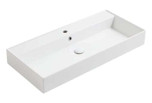 Praustuvas Simas Agile 101x46 cm, balta blizgi, AG101 BIANCO