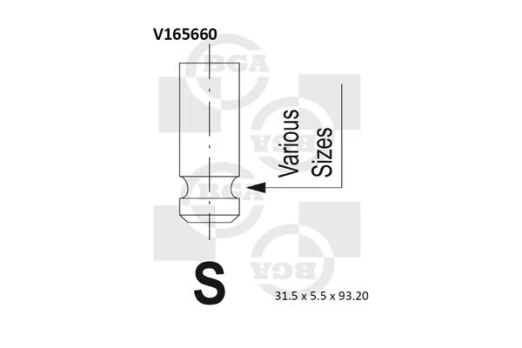Įvado vožtuvas BGA V165660