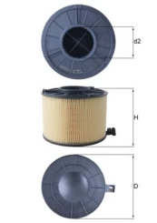 Oro filtras KNECHT LX 4411 kaina