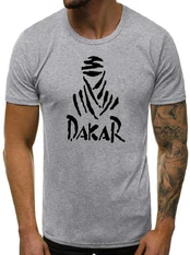 Pilki vyriški marškinėliai Dakar kaina