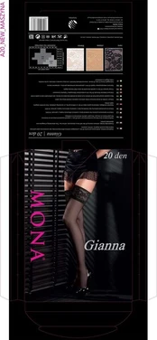 Kojinės moterims Mona Gianna 20 den Visone, 1/2