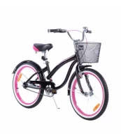 Dviratukas TOMABIKE "CRUISER" 20, Black / Pink kaina
