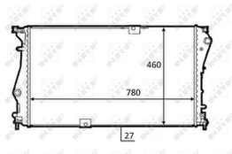 Variklio radiatorius NRF NRF 58498