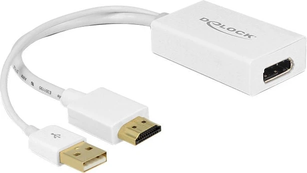 ADAPTER HDMI(M)->Display port(F)+USB(M) 24cm