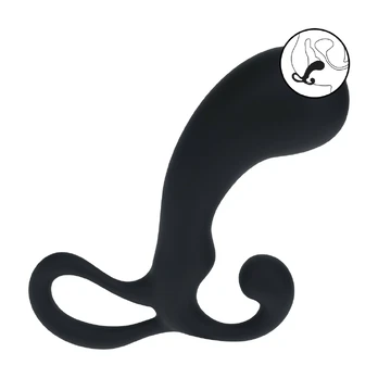 LEVELZ Pro L2 Silicone Anal Stimulator with Loop Handle Black S