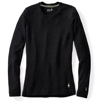 Termo bliuzonas moterims Smartwool, juodas, XL