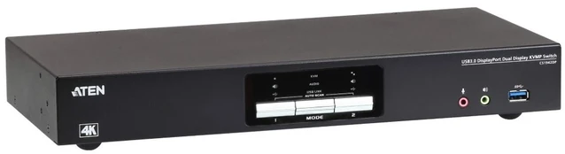 Aten 2-Port USB 3.0 8k DP Dual Display KVMP Switch