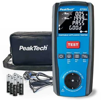 Tester mobilny PAT do kontroli BHP PeakTech 2720