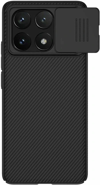 Dėklas Nillkin CamShield Hard Case for Poco X6 Pro 5G Juodas