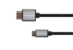Kruger & Matz Basic HDMI – miniHDMI kabelis 1.8m kaina