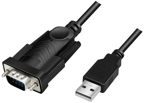 Kabelis Logilink USB - D-Sub 9-Pin USB, D-Sub 9 Pin Plug, 1.5 m, juoda