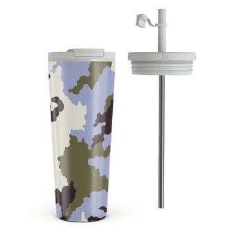 Icefield - Travel Mug, 700 ml / Flap & Straw Set