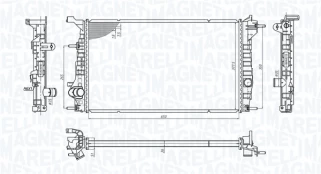 Variklio radiatorius MAGNETI MARELLI 350213200600 kaina