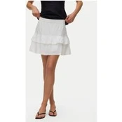 Vero Moda Mini sijonas Trine 10342736 Balta Regular Fit
