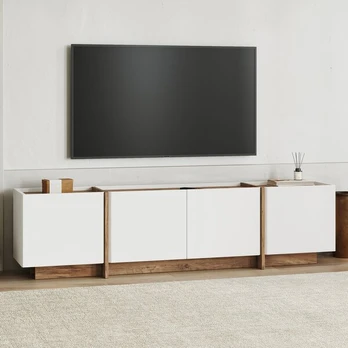 TV staliukas Lowen, baltas