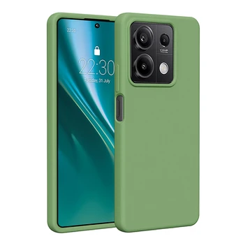 Dėklas Etteri Silicone case for Xiaomi Redmi Note 13 5G light žalias