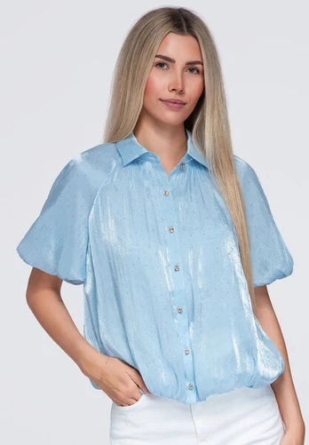 Marškiniai moterims Ombre OW-SH-E0068, mėlyni