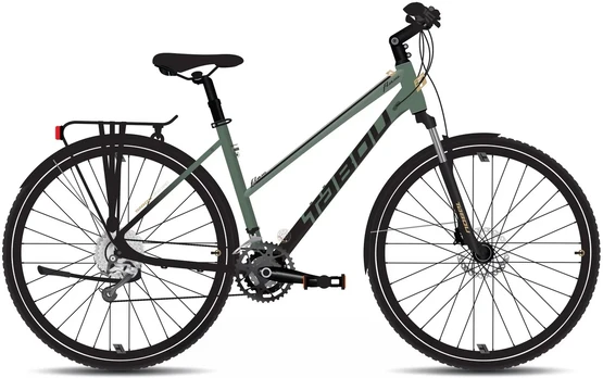 Dviratis Tabou Flow 4 EQ W 19 juodas-žalias-M / 19" (Dydis: M / 19")
