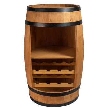Statinės formos spintelė gėrimams Creative Cooper, 2_OHD, 80x50 cm, ąžuolo spalva