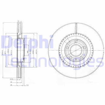 Stabdžių diskas DELPHI BG9003