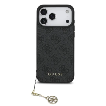 Dėklas Guess 4G Charm Case for iPhone 17 Pro Max Tone on Tone Pilkas
