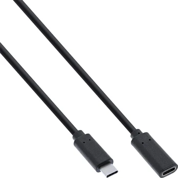 USB kabelis InLine USB-C - USB-C 1,5 m Juodas (35774)