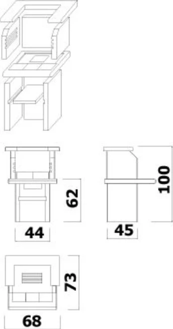 Lauko betoninė kepsninė VARIANT MINI
