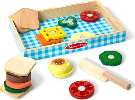 Melissa & Doug - Wooden Sandwich Making Play Set (806111)