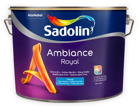 Dažai Sadolin Ambiance Royal, balta, 10 l