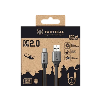 Tactical Fat Man 2.0 Cable USB-A USB-C 1m Pilkas
