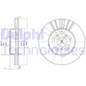 Stabdžių diskas DELPHI BG2596