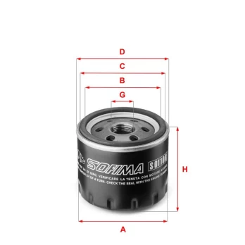 Alyvos filtras SOFIMA S 0110 R