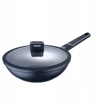 Bergner Masterpro wok keptuvė su dangčiu, 28 cm