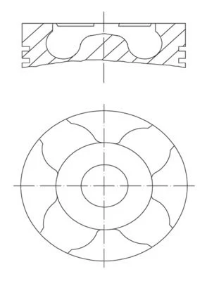 Stūmoklis MAHLE 010 04 01