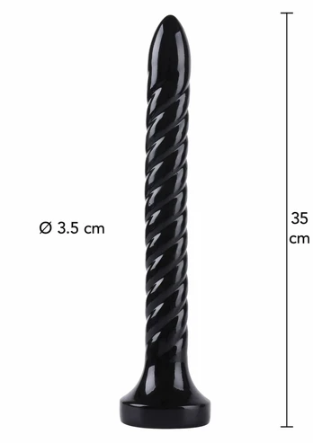 HIDDEN DESIRE Extreme Anal Serpent 35 cm XXL Intimate Trainer Black