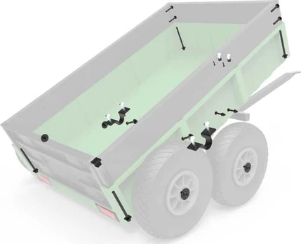 Berg Large Trailer - Assembly set Tandem Trailer XL