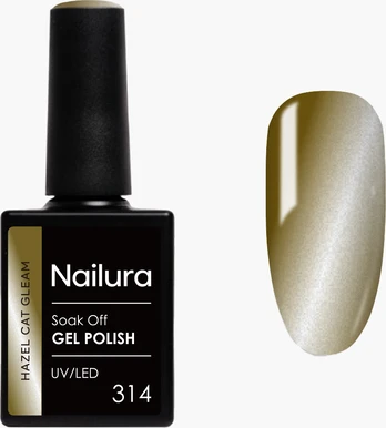 Nailura - Gel Polish 314 Hazel Cat Gleam - Hazelnut Brown - 10 ml