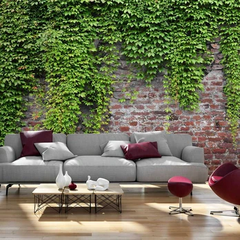 Artgeist Fototapetas - Brick and ivy