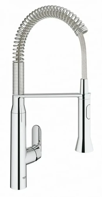 GROHE K7, Chrome, Lever handles, Single, Ceramic, 3.5 cm, 140°
