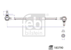 Šarnyro stabilizatorius FEBI BILSTEIN 183790 kaina
