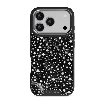 Starry Night - Stars iPhone 17 Pro Case, Elite Dark (MagSafe) / Silver