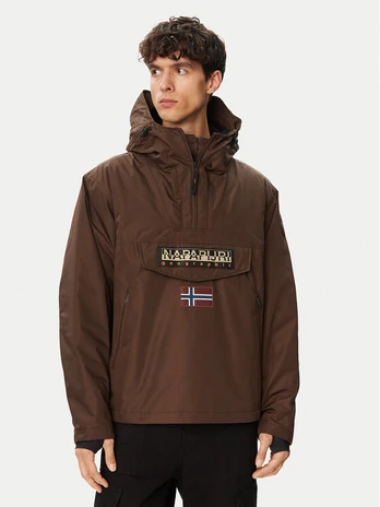 Napapijri Anorak stiliaus striukė Rainforest Next NP0A4IB9 Ruda Regular Fit