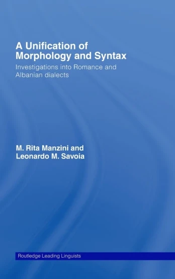 Unification of Morphology and Syntax