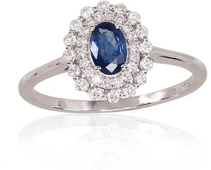 Auksinis žiedas su deimantais Diamond Sky "Romance"