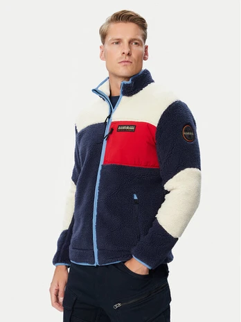 Napapijri Fliso džemperis Yupik NP0A8AZU Spalvota Regular Fit