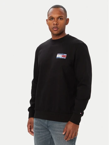 Tommy Hilfiger Džemperis MW0MW44936 Juoda Regular Fit