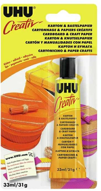 Klijai UHU Creative kartonui ir kraft popieriui 33ml