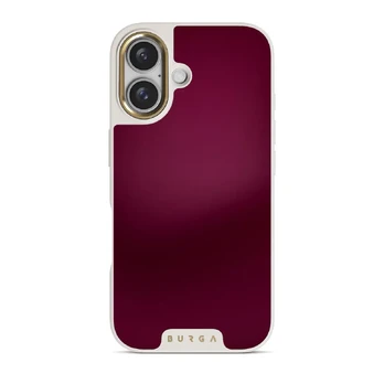 Dark Cherry - iPhone 16 Case, Elite Light (MagSafe) / Gold