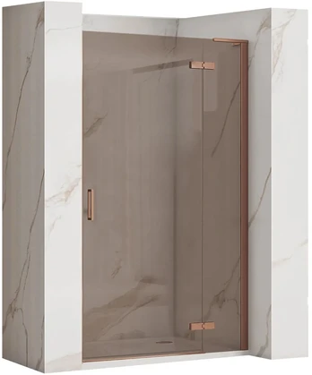 Dušo durys Rea Hugo, Brushed Copper, 100 cm