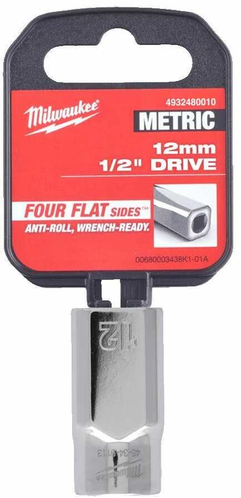 MILWAUKEE NASADKA 1/2" KRÓTKA 12mm